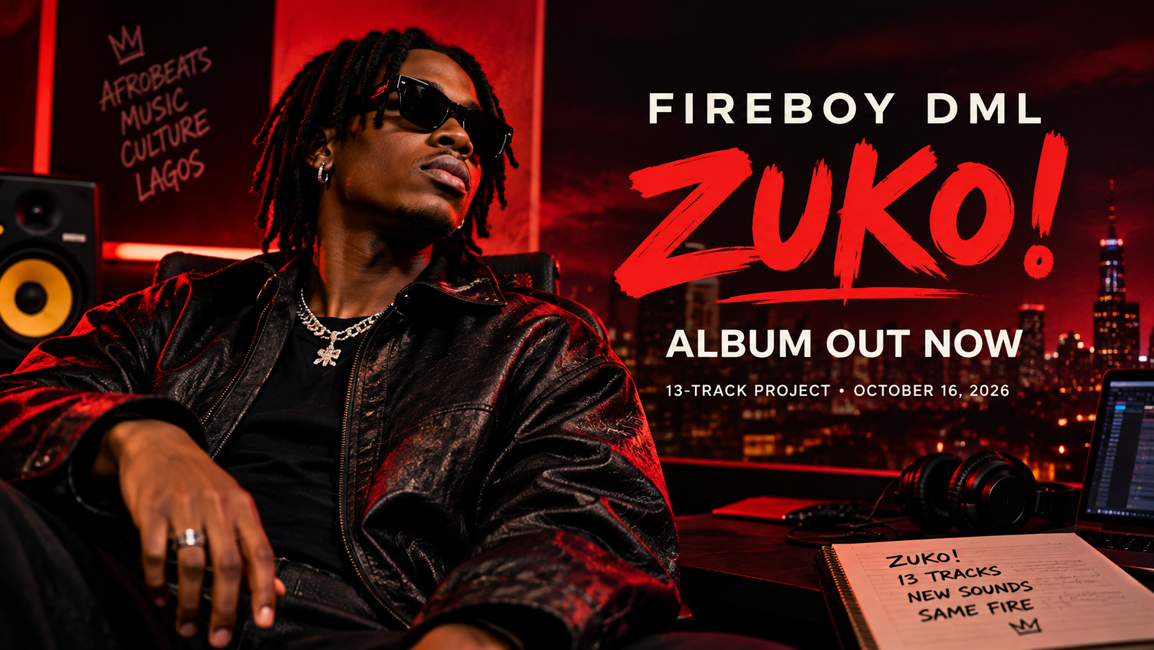 Fireboy DML Releases New Album ‘ZUKO!’ Featuring 13 Tracks
